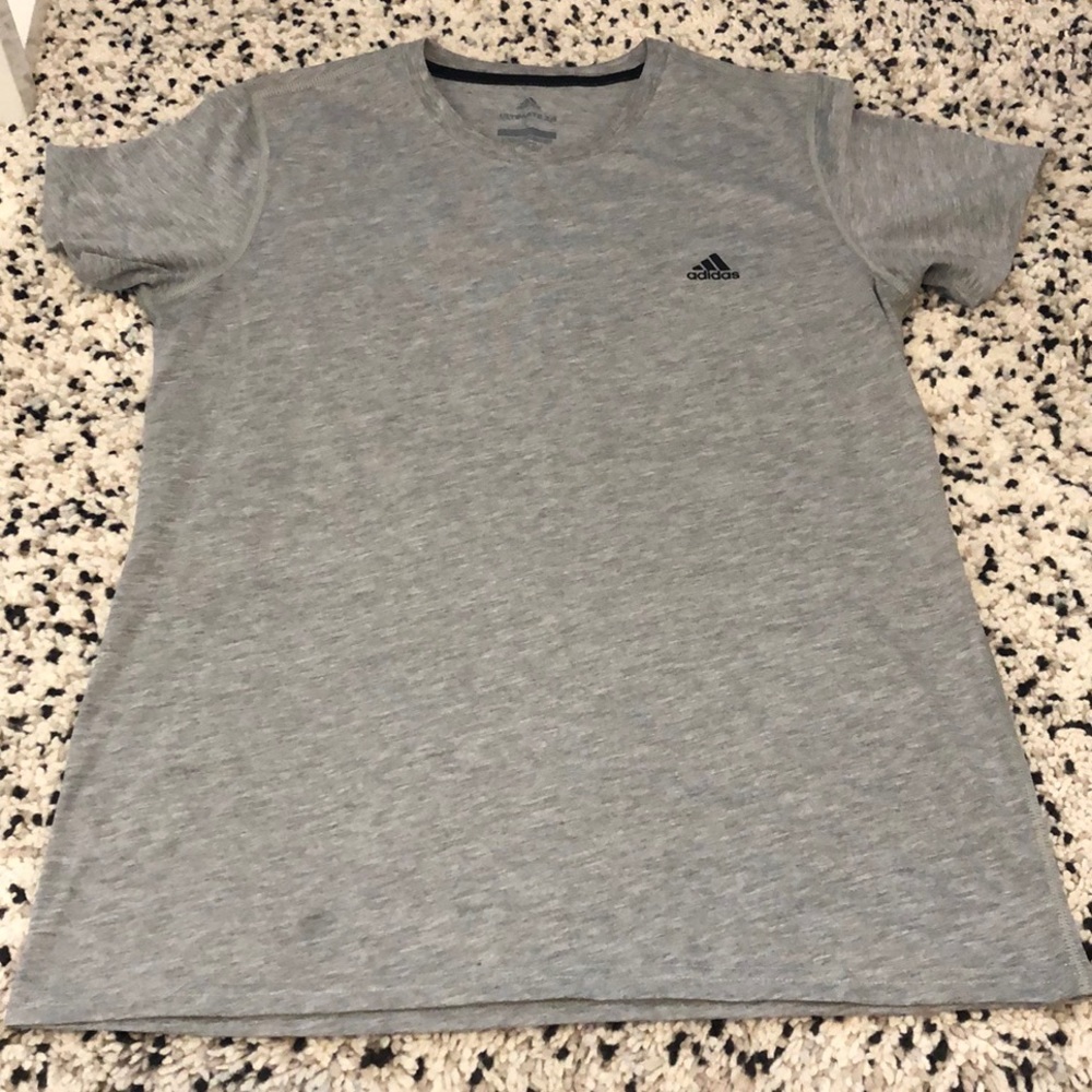 Gray Adidas Short-sleeve T-shirt